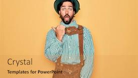  Presentation with festival - Beautiful theme featuring young-handsome-man-wearing-tratidional backdrop and a yellow colored foreground