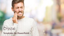  Presentation with winter - Beautiful presentation theme featuring young-handsome-man-wearing-winter backdrop and a lemonade colored foreground