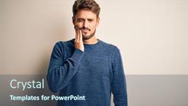  Presentation with beard - PPT layouts enhanced with young-handsome-man-with-beard background and a ocean colored foreground