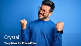  Presentation with beard - PPT theme consisting of young-handsome-man-with-beard background and a ocean colored foreground