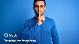  Presentation with young man wearing a hat - Presentation with young-handsome-man-with-beard background and a ocean colored foreground