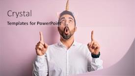  Presentation with pink unicorn - Audience pleasing PPT layouts consisting of young-handsome-man-with-beard backdrop and a lemonade colored foreground