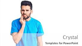  Presentation with beard - PPT theme consisting of young-handsome-man-with-beard background and a white colored foreground