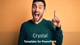  Presentation with beard - Presentation theme with young-handsome-man-with-beard background and a navy blue colored foreground