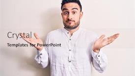  Presentation with beard - Slide set having young-handsome-man-with-beard background and a lemonade colored foreground