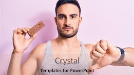  Presentation with energy bar - Theme enhanced with young-handsome-man-with-beard background and a lemonade colored foreground