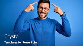  Presentation with great idea - PPT layouts having young-handsome-man-with-beard background and a  colored foreground