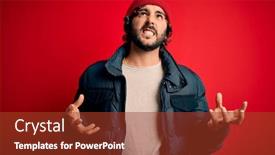  Presentation with wool - Amazing presentation design having young-handsome-man-with-beard backdrop and a tawny brown colored foreground