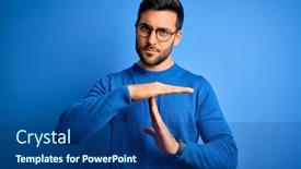  Presentation with beard - Audience pleasing presentation consisting of young-handsome-man-with-beard backdrop and a ocean colored foreground