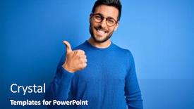  Presentation with beard - Cool new presentation with young-handsome-man-with-beard backdrop and a ocean colored foreground