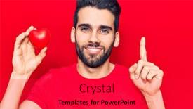  Presentation with beard - PPT theme having young-handsome-man-with-beard background and a  colored foreground