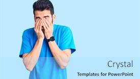  Presentation with vision - Audience pleasing slide set consisting of young-handsome-man-with-beard backdrop and a arctic colored foreground