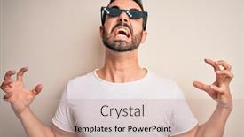  Presentation with life insurance concept white - Audience pleasing presentation consisting of young-handsome-man-with-beard backdrop and a soft green colored foreground