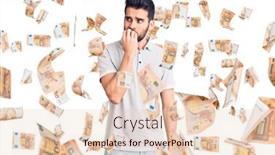  Presentation with polo - Beautiful slide deck featuring young-handsome-man-with-beard backdrop and a lemonade colored foreground