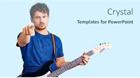  Presentation with curly hair - Audience pleasing PPT layouts consisting of young-handsome-man-with-curly backdrop and a sky blue colored foreground