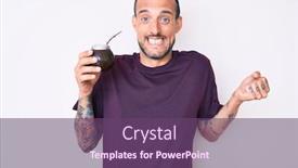  Presentation with infusion - Slide deck featuring young-handsome-man-with-tattoo background and a violet colored foreground