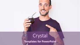  Presentation with infusion - Presentation consisting of young-handsome-man-with-tattoo background and a violet colored foreground