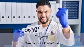  Presentation with cruelty - PPT theme with young-handsome-man-working background and a light blue colored foreground