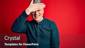  Presentation with modern elegant - PPT layouts with young-handsome-modern-man-wearing background and a navy blue colored foreground