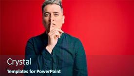  Presentation with modern elegant - Slide set enhanced with young-handsome-modern-man-wearing background and a navy blue colored foreground