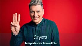  Presentation with modern elegant - Presentation enhanced with young-handsome-modern-man-wearing background and a navy blue colored foreground