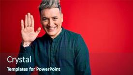  Presentation with modern elegant - Presentation with young-handsome-modern-man-wearing background and a navy blue colored foreground