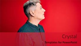  Presentation with modern elegant - Colorful presentation design enhanced with young-handsome-modern-man-wearing backdrop and a crimson colored foreground