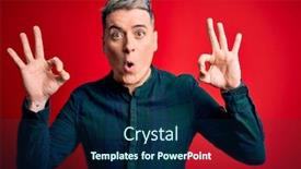  Presentation with modern elegant - Presentation consisting of young-handsome-modern-man-wearing background and a navy blue colored foreground