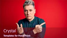  Presentation with modern elegant - Theme having young-handsome-modern-man-wearing background and a wine colored foreground