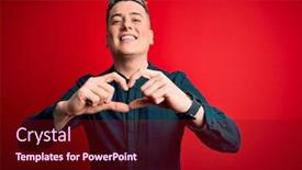  Presentation with modern elegant - Cool new slide set with young-handsome-modern-man-wearing backdrop and a wine colored foreground