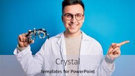  Presentation with blue professional - Amazing slides having young-handsome-professional-optic-man backdrop and a lemonade colored foreground