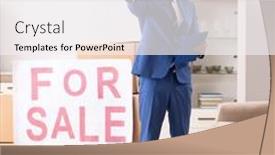  Presentation with realtor - Theme consisting of young-handsome-realtor-selling-flat background and a white colored foreground