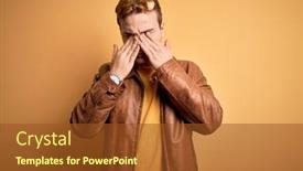  Presentation with vision - Audience pleasing slide set consisting of young-handsome-redhead-man-wearing backdrop and a tawny brown colored foreground