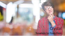  Presentation with young college student diagnosis of chlamydia - Colorful slide set enhanced with young handsome student man wearing backdrop and a coral colored foreground