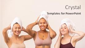  Presentation with heads - Colorful theme enhanced with young-happy-asian-african backdrop and a cream colored foreground