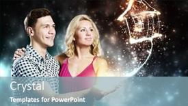  Presentation with happy life - Amazing slides having young happy couple dreaming about family and future life backdrop and a light blue colored foreground