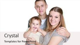  Presentation with child support family law - Slide deck consisting of young happy family with child background and a  colored foreground