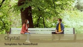  Presentation with young happy couple - Audience pleasing PPT theme consisting of young-happy-loving-couple-having backdrop and a coral colored foreground