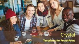  Presentation with teenagers - PPT layouts featuring  background and a  colored foreground