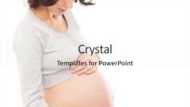  Presentation with ultrasound - Slide set featuring young-healthy-and-happy-pregnant background and a white colored foreground