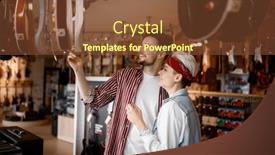  Presentation with performance - Presentation enhanced with young-hipster-couple-searching background and a tawny brown colored foreground