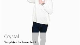  Presentation with flu virus - Colorful slides enhanced with young hipster man with long hair and beard wearing sporty sweatshirt touching forehead for illness and fever flu and cold virus sick backdrop and a white colored foreground