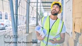  Presentation with holding hands old young - Audience pleasing slides consisting of young-hispanic-architect-man-holding backdrop and a light blue colored foreground