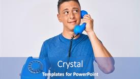  Presentation with vintage - PPT theme with young-hispanic-boy-holding-vintage background and a teal colored foreground