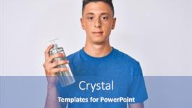  Presentation with hand sanitizer - Presentation featuring young-hispanic-boy-using-hand background and a teal colored foreground