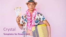  Presentation with cabin - Audience pleasing slide deck consisting of young-hispanic-boy-wearing-summer backdrop and a lemonade colored foreground