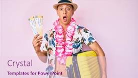  Presentation with cabin - Amazing PPT theme having young-hispanic-boy-wearing-summer backdrop and a lemonade colored foreground