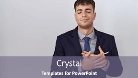  Presentation with tie - Theme consisting of young-hispanic-business-man-wearing background and a gray colored foreground