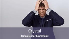  Presentation with migraine - Theme with young-hispanic-business-man-wearing background and a violet colored foreground