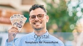  Presentation with mexican - Slide set with young-hispanic-businessman-smiling-happy background and a light blue colored foreground